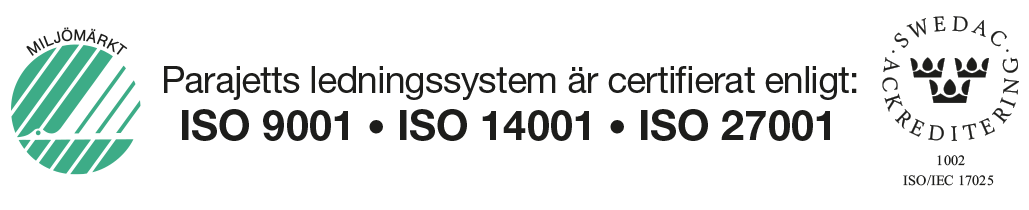 Parajett ISO 9001 - 14001 - 27001
